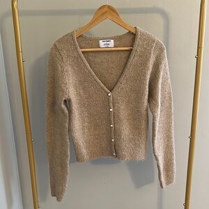 Cozy Tan Cardigan Sweater